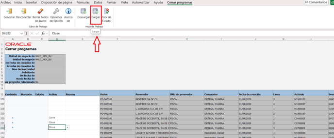 10. After that click on Upload or Cargar