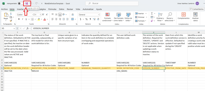 11. After entering this information click on save icon.