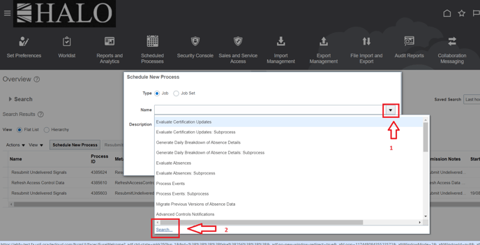 16. Click on more options icon and then on search