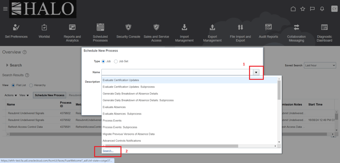 18. Click on the more options icon and then on search