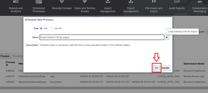 19. Click again on Ok