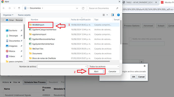 25. Select the zip file you created