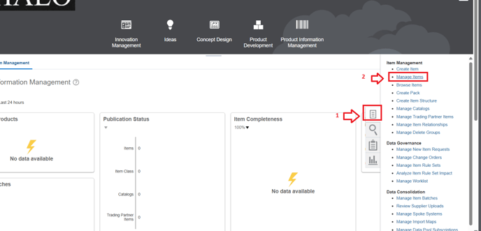 32. click on tasjs iscon and manage items