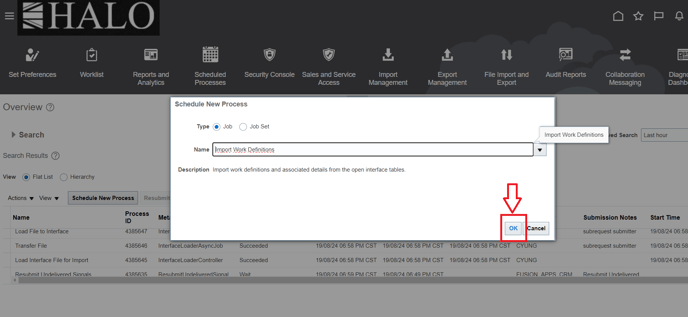 34. Click again on Ok