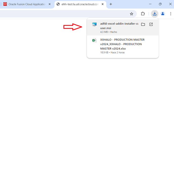4. It will download a file