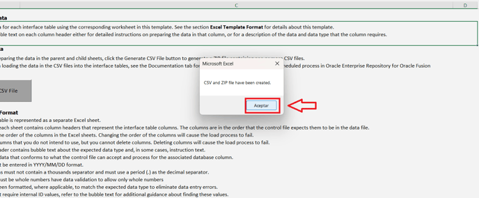 6. it eill show a essage click on acepta.r