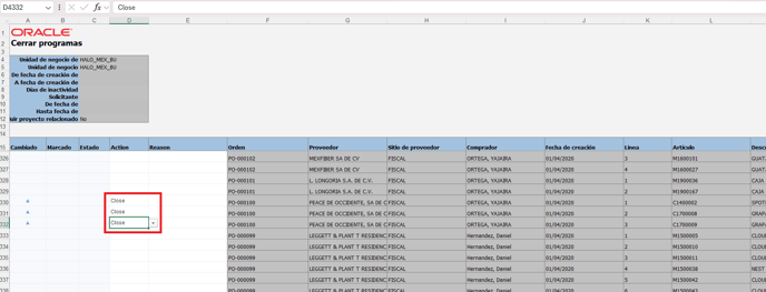 9. Close all the necessary lines.