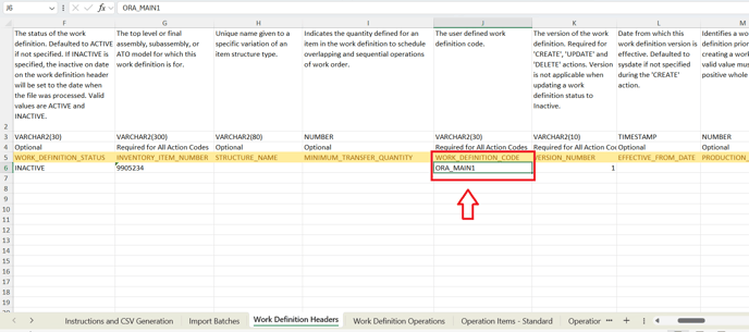 9. WORK_DEFINITION_CODE is the WD name.